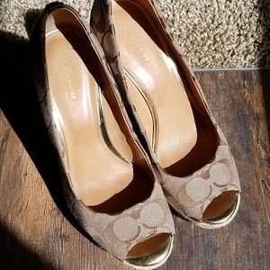 Size 7B Coach Wedges